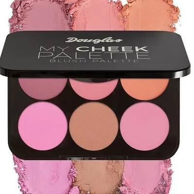 Douglas Collection Collection, My Cheek Palette, Blush Palette (Paletka 6 prasowanych róży do policzków)