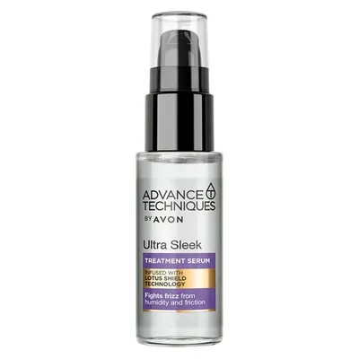 Avon Advance Techniques, Ultra Smooth Serum [ Ultra Sleek Treatment Serum] (Serum wygładzające `STOP puszeniu się włosów` [Serum dyscyplinujące])