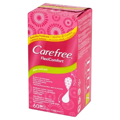 Carefree FlexiComfort Aloe Extrakt, Wkładki higieniczne