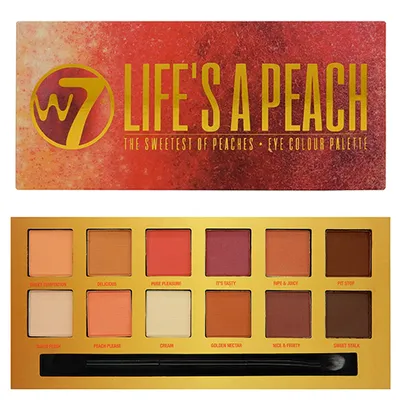 W7 Life's a Peach, The Sweetest Of Peaches Eye Colour Palette (Paleta cieni do powiek)