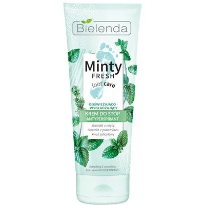 Bielenda Minty Fresh Foot Care, Odświeżająco-wygładzający krem do stóp antyperspirant