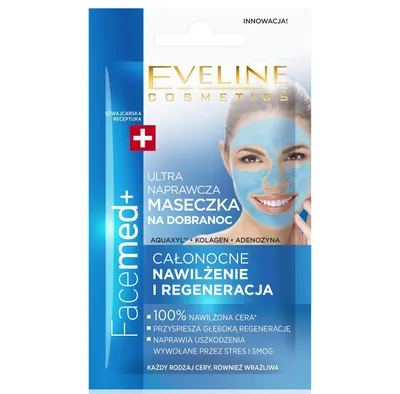 Eveline Cosmetics Facemed +, Ultranaprawcza maseczka na dobranoc