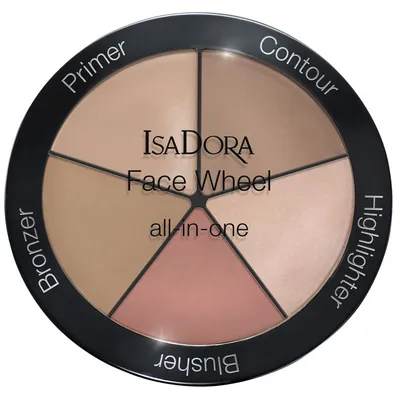 IsaDora Face Wheel All-in-One (Wielozadaniowa paleta do makijażu 5 w 1)