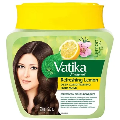 Dabur Vatika, Naturals, Refreshing Lemon, Deep Conditioning Hair Mask (Maska do włosów cytrynowa przeciwłupieżowa)