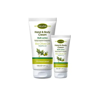 Kalliston Multi Action Hand & Body Cream Bio Olive Oil with Mastiha (Wielofunkcyjny krem do rąk i ciała `Oliwa z oliwek & Mastyks`)