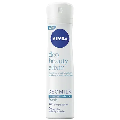Nivea Deo Elixir Beauty, Deomilk  Fresh 48h Anti-perspirant (Antyperspirant w sprayu dla kobiet)