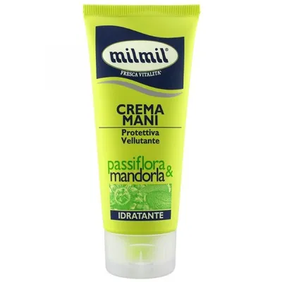MilMil Crema Mani Idratante Passiflora & Mandrola (Nawilżający krem do rąk `Passiflora & olej migdałowy`)