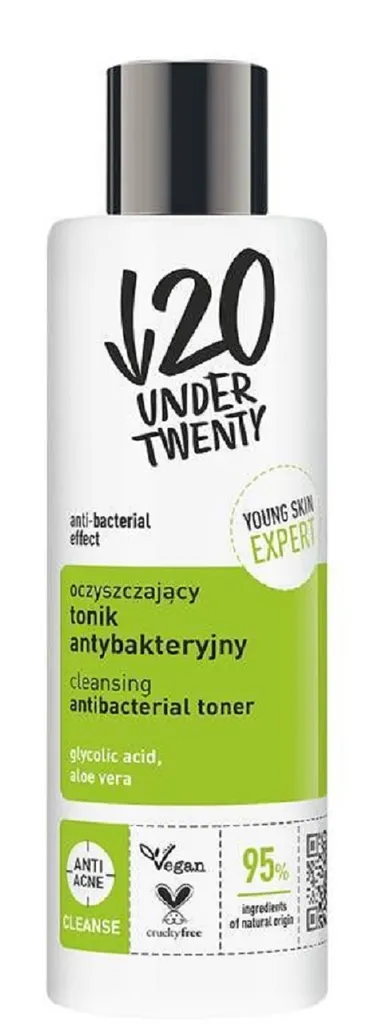 Under Twenty Oczyszczający tonik antybakteryjny (nowa wersja)