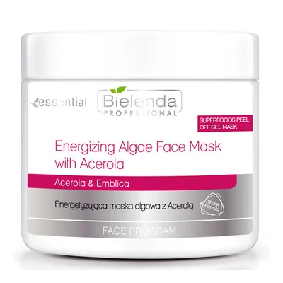 Bielenda Professional Face Program, Energizing Algae Face Mask with Acerola (Energetyzująca maska algowa `Acerola`)