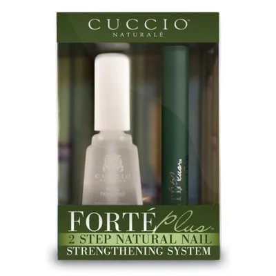 Cuccio Naturale Fort Plus, 2 Step Natural Nail Strengthening System (Zestaw do paznokci ze skrzypem)
