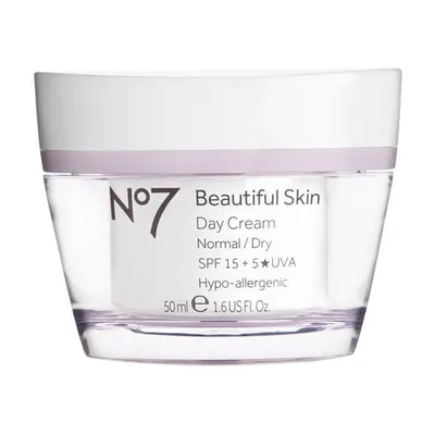 No7 Beautiful Skin Day Cream SPF15 for Normal / Dry Skin (Krem na dzień dla skóry normalnej i suchej)