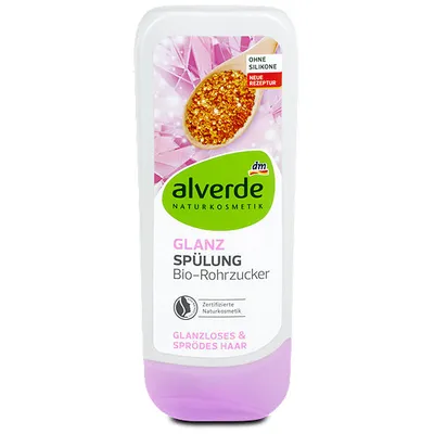 Alverde Glanz, Spulung mit Rohrzucker (Odżywka nabłyszczająca z cukrem trzcinowym)