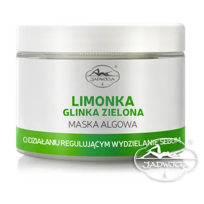 Jadwiga Maska algowa  o działaniu regulującym wydzielanie sebum `Limonka i zielona glinka`