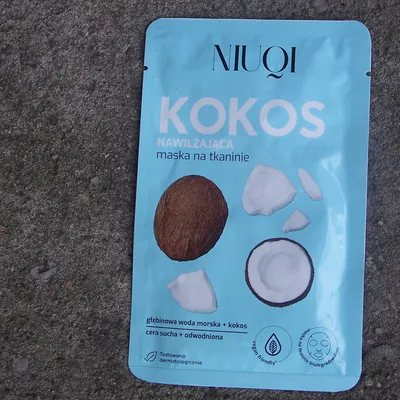 Niuqi Nawilżająca maska na tkaninie `Kokos`