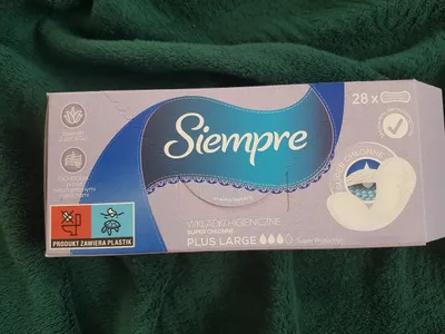 Siempre Wkładki higieniczne Plus Large Super Protection