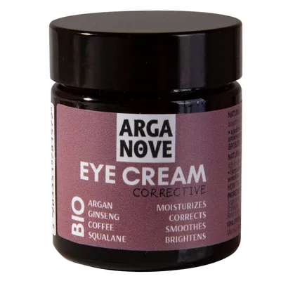 Arganove Nawilżająco-korygujący krem pod oczy `Bio argan, żen-szeń i kawa`