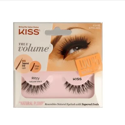 Kiss Ritzy Kiss, True Volume, Resembles Natural Eyelash With Tampered End (Sztuczne rzęsy)