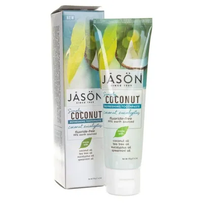 Jason Natural Simply Coconut Refreshing Toothpaste (Kokosowa pasta do zębów bez fluoru)