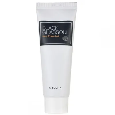 Missha Black Ghassoul, Peel Off Nose Pack (Oczyszczająca maska na nos)