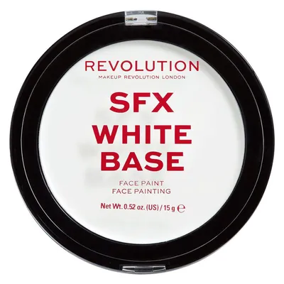 Revolution Beauty (Makeup Revolution) Halloween, SFX White Cream Face Base (Wybielająca baza-puder pod makijaż)