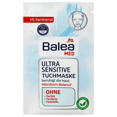 Balea Med, Ultra Sensitive Tuchmaske (Maseczka w płachcie)