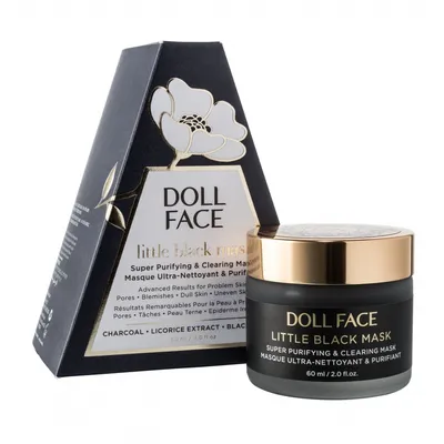 Doll Face Beauty Little Black Mask, Super Purifying & Clearing Mask (Maseczka oczyszczająca)