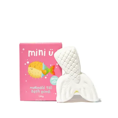 Mini-U Mermaid Tail Bath Bomb (Tęczowa kula do kąpieli dla dzieci  `Ogon Syreny`)
