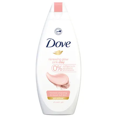 Dove Renewing Glow, Pink Clay Shower Gel (Przywracający blask żel pod prysznic 'Różowa glinka')