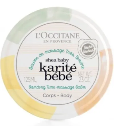 L'Occitane Karite Bebe Baume de Massage Tres Tendre (Kremowy balsam do masażu)