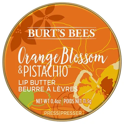 Burt's Bees Lip Butter Orange Blossom & Pistachio (Masło do ust `Kwiat pomarańczy i pistacja`)