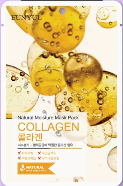 Eunyul Natural Moisture Mask Pack Collagen (Maseczki w płacie do twarzy)