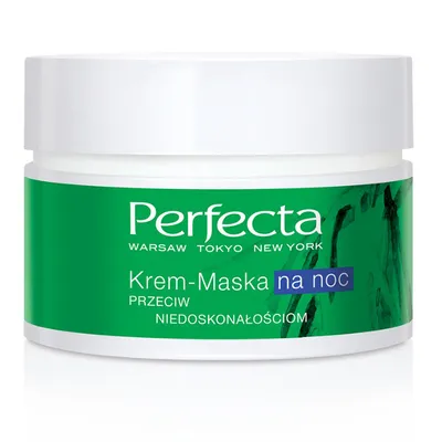 Perfecta Your Time is Green, Krem- maska na noc przeciw niedoskonałościom