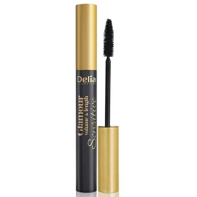 Delia Glamour Sensitive Mascara (Pogrubiająco-wydłużający tusz do rzęs)