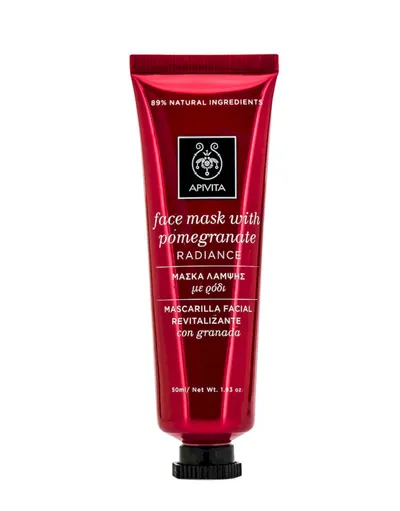 Apivita Face Mask Radiance Pomegranate (Odmładzająco-rozświetlająca maseczka z granatem)