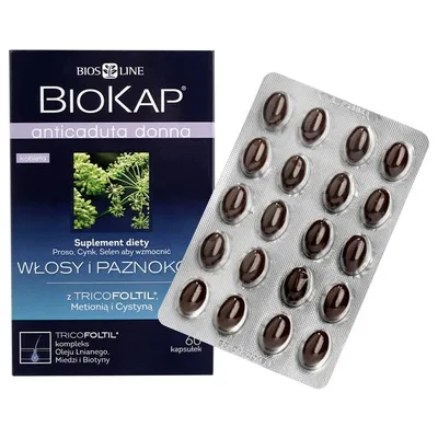 Bios Line Biokap, Anticaduta Donna (Kapsułki przeciw wypadaniu włosów dla kobiet)