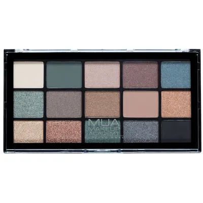 Make Up Academy (MUA) Green Goddess, Pro 15 Shade Eyeshadow Palette (Paleta 15 cieni do powiek)