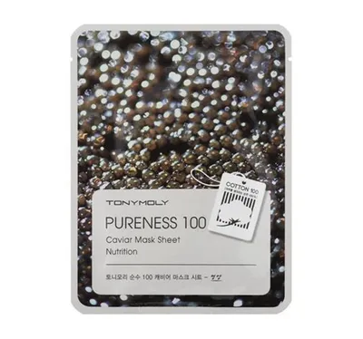 Tony Moly Pureness 100, Caviar Nutrition Sheet Mask (Maska w płachcie)