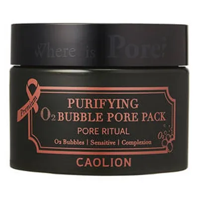Caolion Where is Pore?, Pore Ritual Premium Purifying O2 Bubble Pore Pack (Oczyszczająca maseczka do twarzy z bąbelkami)