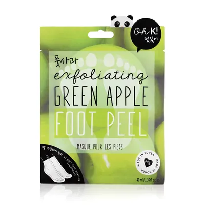 Oh K! Exfoliating Green Apple Foot Peel Mask (Peelingująca maska ​​do stóp)