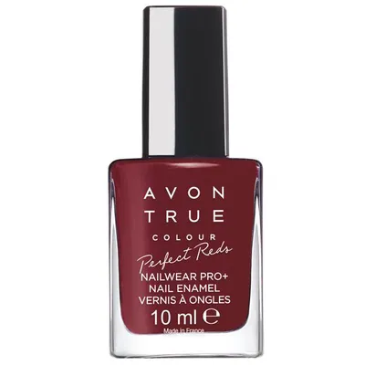 Avon True Colour, Perfect Reds, Nailwear Pro + (Lakier do paznokci 'Perfekcyjne czerwienie')