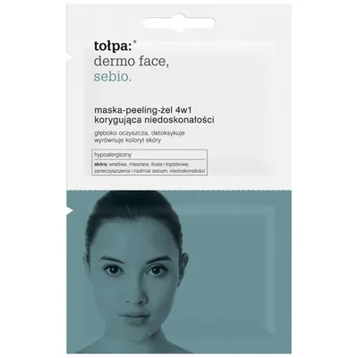 Tołpa Dermo Face, Sebio, Maska - peeling - żel 4 w 1 korygująca niedoskonałości