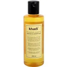 Khadi Face and Body Massage Oil Almond & Sandalwood (Olejek migdałowo-sandałowy do twarzy i ciała)