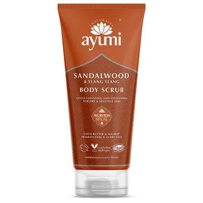 Ayumi Sandalwood & Ylang Ylang Body Scrub (Peeling do ciała `Drzewo sandałowe i ylang ylang`)
