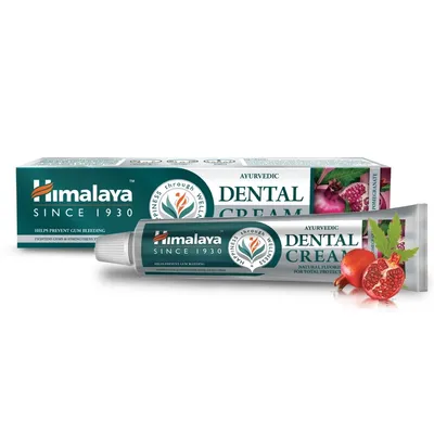 Himalaya Herbals Ayurvedic Dental Cream Natural Fluoride For Total Protection Neem & Pomegranate (Ajurwedyjska ziołowa pasta do zębów `Neem i granat`)