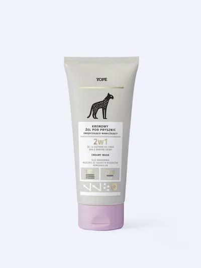 Yope Creamy Musk, Kremowy żel pod prysznic zmiękczająco-nawilżający 2w1