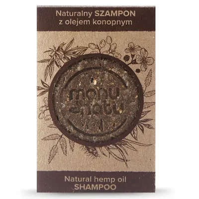 Manu Natu Naturalny szampon w kostce z olejem konopnym