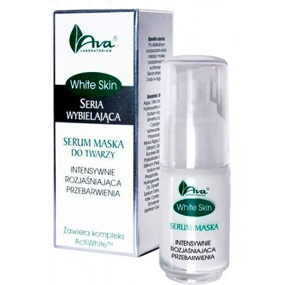 Laboratorium Kosmetyczne AVA White Skin Seria Wybielająca, Serum maska do twarzy intensywnie rozjaśniająca przebarwienia