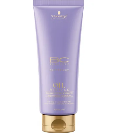 Schwarzkopf Professional BC Oil Miracle, Barbary Fig Oil & Keratin Restorative Shampoo (Szampon odbudowujący włosy)