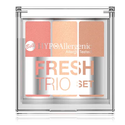 Bell Hypoallergenic, Fresh Trio Set (Zestaw do konturowania twarzy)