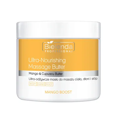 Bielenda Professional Mango Boost, Ultra-Nourishing Massage Butter (Ultra-odżywcze masło do masażu ciała, dłoni i stóp)